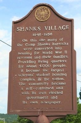 Shanks Village Marker image. Click for full size.
