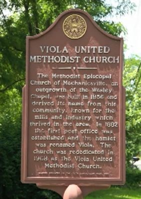Viola United Methodist Church Marker image. Click for full size.