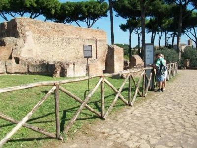 Nymphaeum and Adjoining Cisterns / Ninfeo e Annesse Cisterne Marker. Click for full size. Nymphaeum and Adjoining Cisterns / Ninfeo e Annesse Cisterne Marker image. Click for full size.