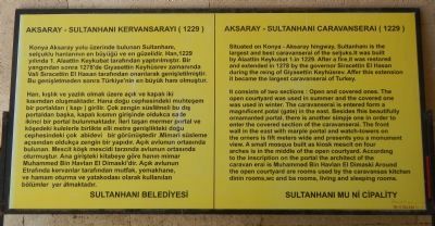 Aksaray - Sultanhanı Caravanserai (1229) Marker image. Click for full size.