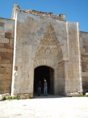 Entrance to the Sultanhanı Caravanserai. Click for full size. Entrance to the Sultanhanı Caravanserai image. Click for full size.