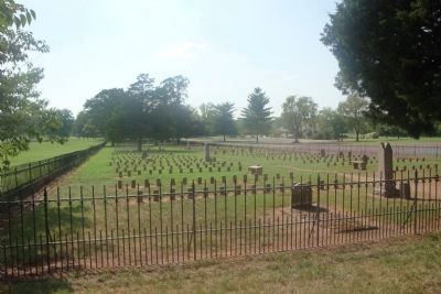 McGavock Confederate Cemetery Marker. Click for full size. McGavock Confederate Cemetery Marker image. Click for full size.