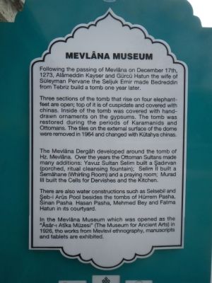 Mevlna Museum Marker image. Click for full size.