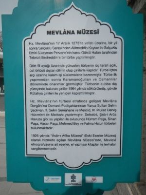 Mevlna Mzesi Marker image. Click for full size.