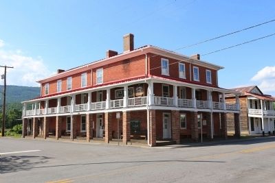 The 1940 Old Brick Hotel. Click for full size. The 1940 Old Brick Hotel image. Click for full size.