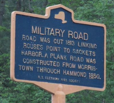 Military Road Marker image. Click for full size.