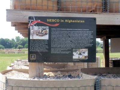 HESCO in Afghanistan Marker image. Click for full size.