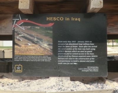 HESCO in Iraq Marker image. Click for full size.