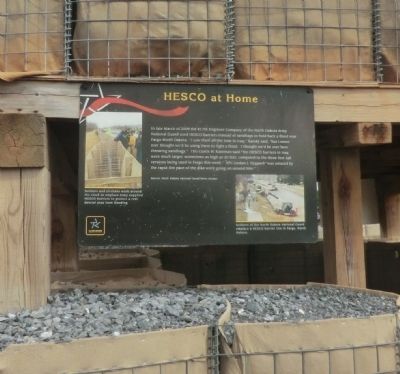 HESCO at Home Marker. Click for full size. HESCO at Home Marker image. Click for full size.