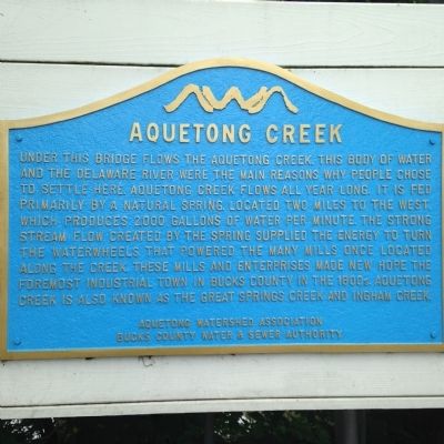 Aquetong Creek Marker image. Click for full size.