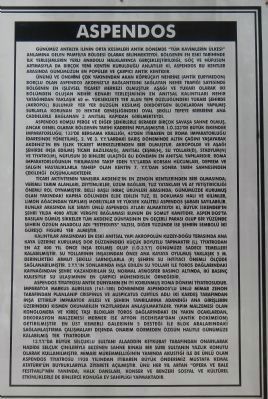 Aspendos Marker, Turkish on the right. Click for full size. Aspendos Marker, Turkish on the right image. Click for full size.