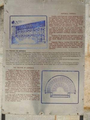 The Theatre of Aspendos Marker. Click for full size. The Theatre of Aspendos Marker image. Click for full size.