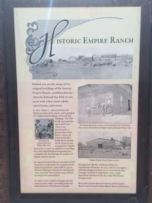 Historic Empire Ranch Marker image. Click for full size.