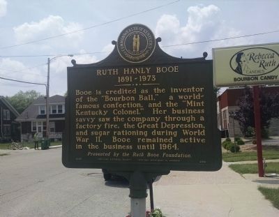 Ruth Hanly Booe 1891-1973 Marker [reverse] image. Click for full size.