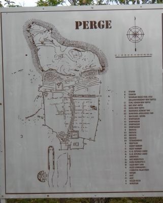 Map of the Perge site. image. Click for full size.