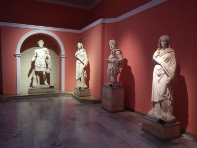 Statues recovered from Perge at the Antalya Museum image. Click for full size.