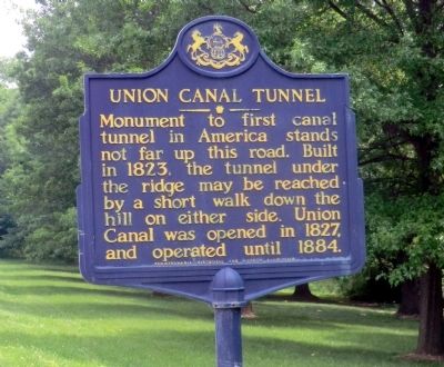 Union Canal Tunnel Marker. Click for full size. Union Canal Tunnel Marker image. Click for full size.
