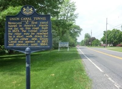 Union Canal Tunnel Marker. Click for full size. Union Canal Tunnel Marker image. Click for full size.