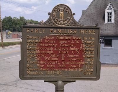 Early Families Here Marker [front] image. Click for full size.