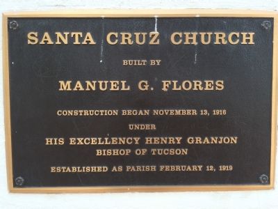 Santa Cruz Church Marker image. Click for full size.