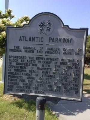 Atlantic Parkway Marker. Click for full size. Atlantic Parkway Marker image. Click for full size.