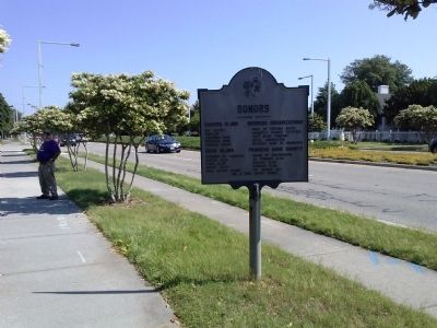 View of marker looking north. Click for full size. View of marker looking north image. Click for full size.