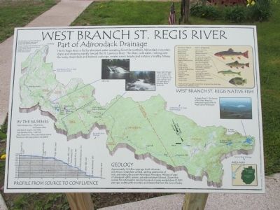 West Branch St. Regis River Marker. Click for full size. West Branch St. Regis River Marker image. Click for full size.