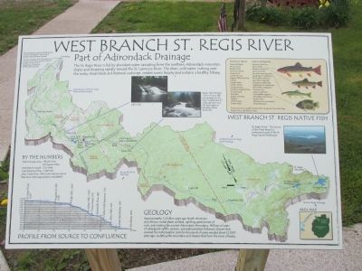 West Branch St. Regis River Marker image. Click for full size.