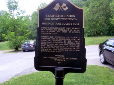 Glatfelter Station Marker. Click for full size. Glatfelter Station Marker image. Click for full size.