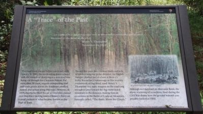 A "Trace" of the Past Marker. Click for full size. A "Trace" of the Past Marker image. Click for full size.
