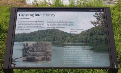 Crossing into History Marker. Click for full size. Crossing into History Marker image. Click for full size.