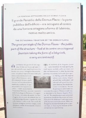 The Octagonal Fountain of the Domus Flavia Marker image. Click for full size.