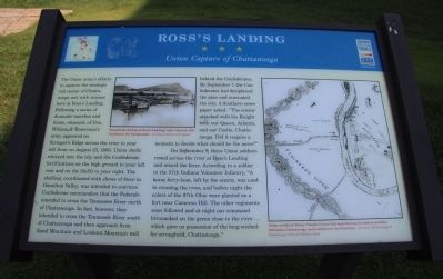 Ross's Landing Marker. Click for full size. Ross's Landing Marker image. Click for full size.
