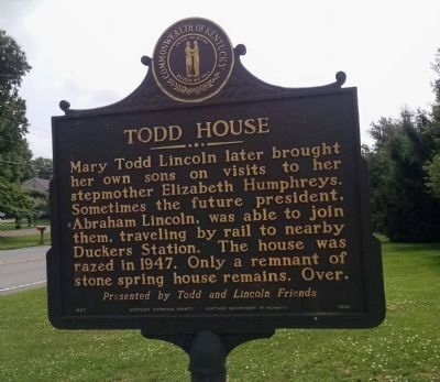 Todd House Marker image. Click for full size.