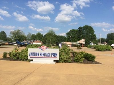 View of Aviation Heritage Park.. Click for full size. View of Aviation Heritage Park. image. Click for full size.