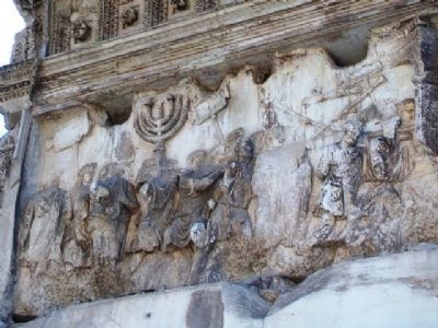 Arch of Titus / Arco di Tito Detail image. Click for full size.