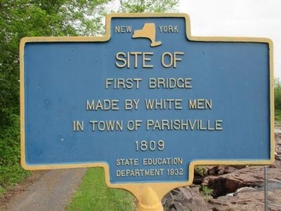 Site Of First Bridge Marker. Click for full size. Site Of First Bridge Marker image. Click for full size.