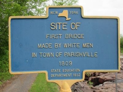 Site Of First Bridge Marker image. Click for full size.