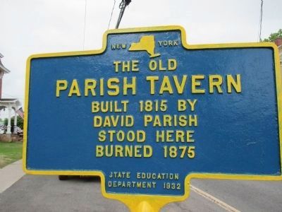 Parish Tavern Marker. Click for full size. Parish Tavern Marker image. Click for full size.