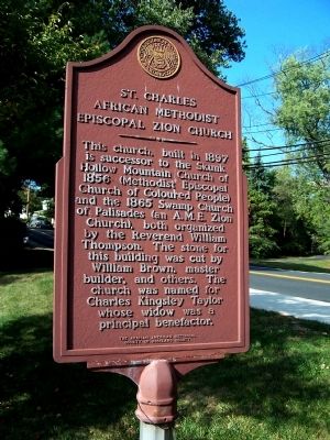 St. Charles A.M.E. Zion Church Marker image. Click for full size.