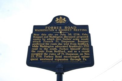 Forbes Road Marker image. Click for full size.