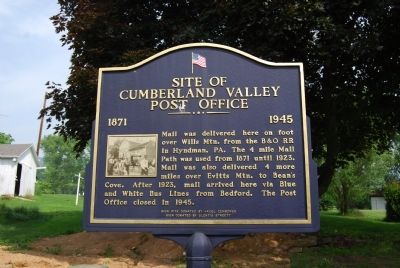 Site of Cumberland Valley Post Office Marker image. Click for full size.