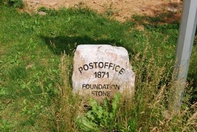 Cumberland Valley Post Office Foundation Stone image. Click for full size.