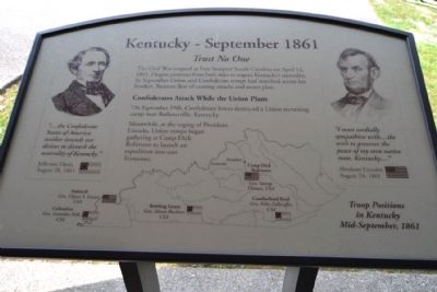 Marker #2 - Kentucky - September 1861 image. Click for full size.