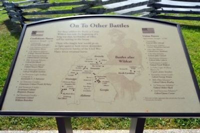 Marker #10 - On To Other Battles image. Click for full size.