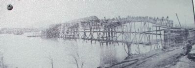 1864 Military Bridge Marker image. Click for full size.