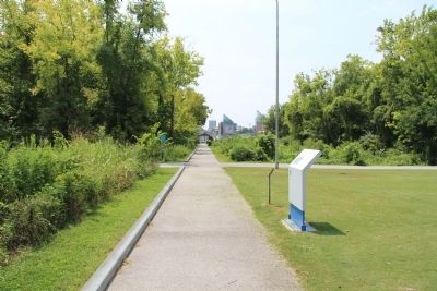 1864 Military Bridge Marker. Click for full size. 1864 Military Bridge Marker image. Click for full size.