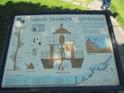 Historic Dunkirk Lighthouse Informational Sign image. Click for full size.