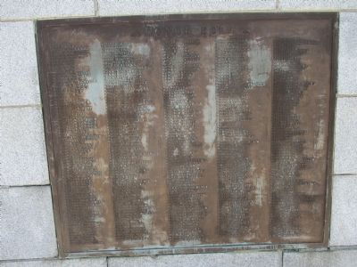 Honor Roll - Rear image. Click for full size.