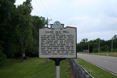 Evins' Old Mill Marker image. Click for full size.